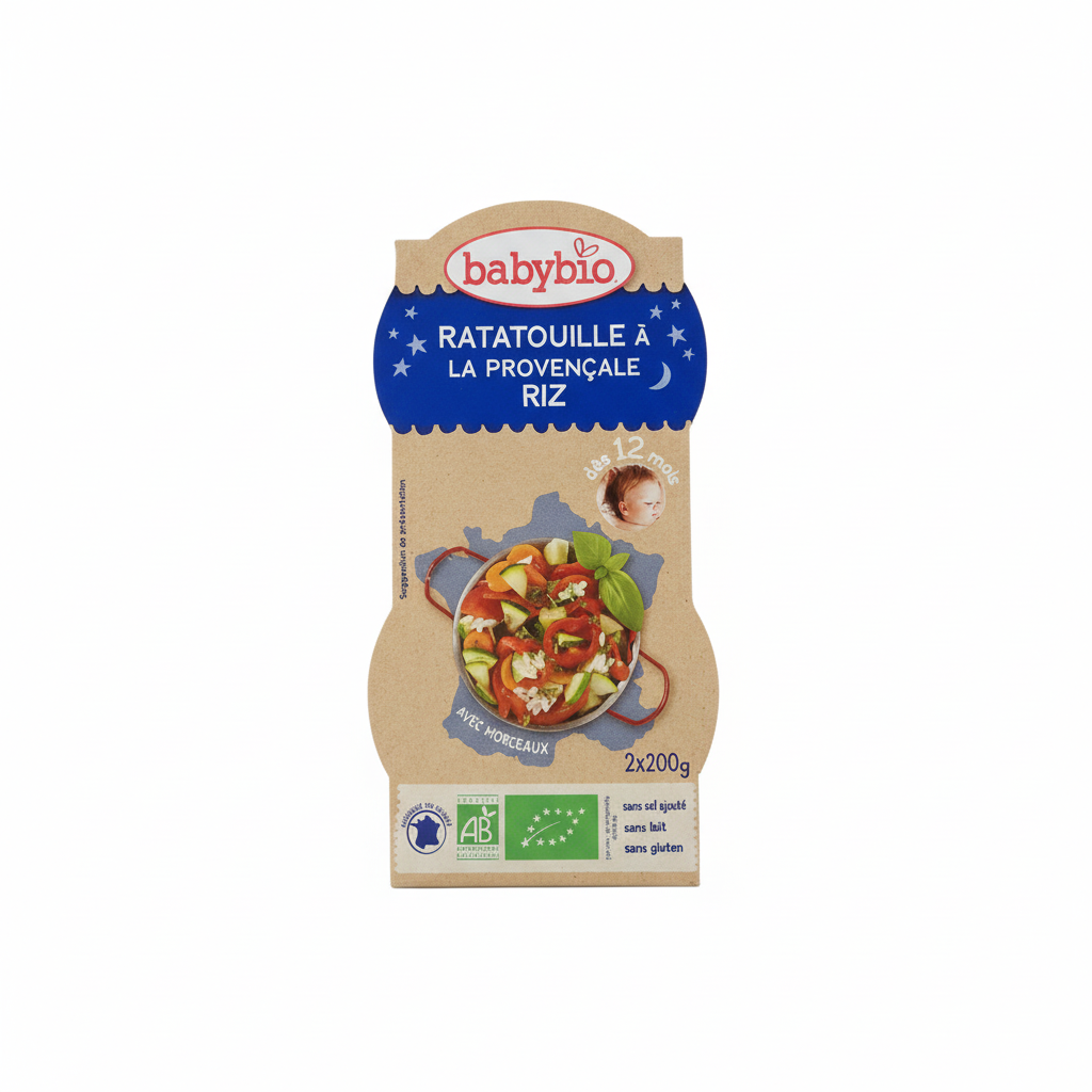 BABYBIO -- Ratatouille et riz de camargue