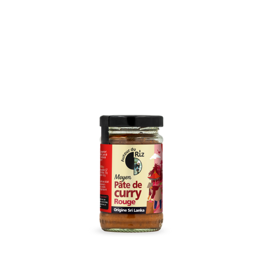 Pâte de curry rouge moyen bio - 1