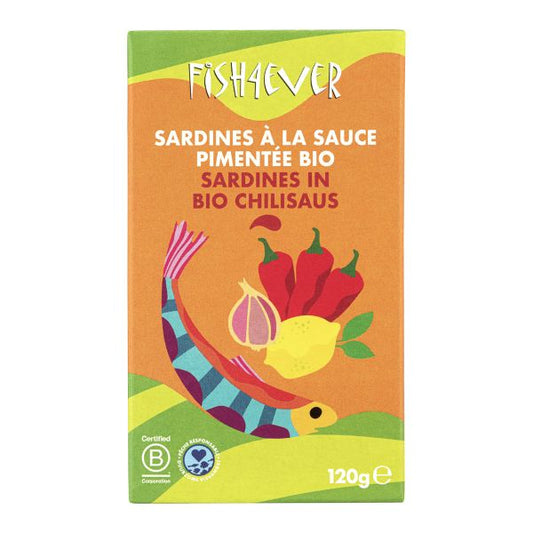 Sardines entières pimentées à l'ail bio - 1