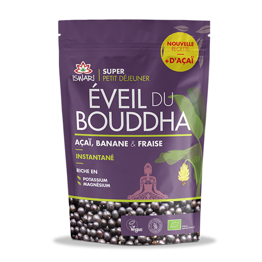 Iswari -- Éveil du Bouddha Açaï Banane Fraise bio - 360 g